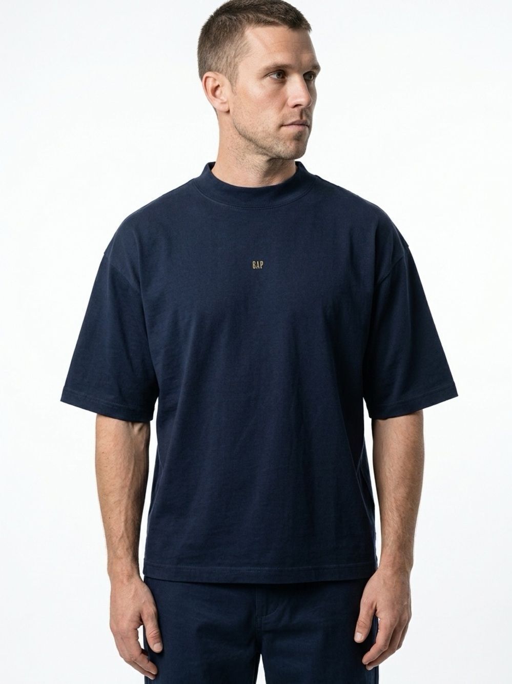 YZY X GAP X BALENCIAGA | NEW Navy Blue 3/4 Sleeve T-Shirt Men’s Size X-Large